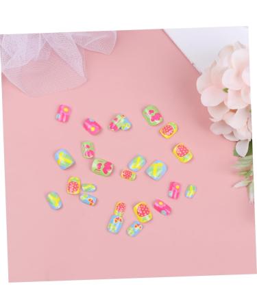 minkissy 2 Sets Nail Art Decals Eco-friendly Nail Stickers Colorful Kids Nail Stickers Kids Art Fake Nail Kids False Nail Cartoon Child Finished Nail Art - Buy Online on GoSupps.com