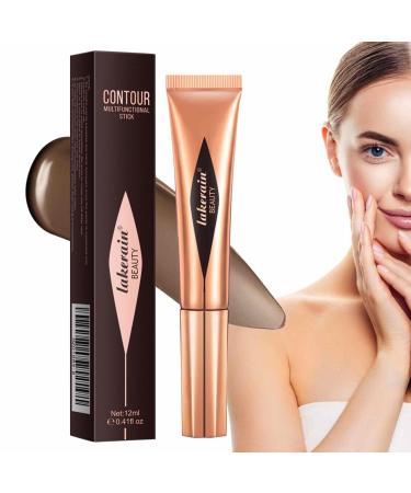 Highlighter Stick - Creamy Highlighter Stick - Sharpening Stick Highlighter Contouring Shimmer Liquid Powder Waterproof Light Face Cosmetics Uaxiu Contour Liquid 05#