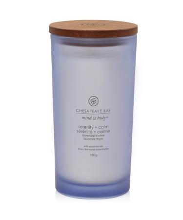 Chesapeake Bay Scented Candle | Serenity + Calm Large Tumbler Aromatherapy Candle | Burn Time: Up to 82 Hours | Mind & Body Collection Modern Serenity + Calm