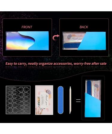 10 PCS Press on Nails Packaging Box Set with Nail File, Pusher, Double Sided Tape - Perfect for Handmade Nail Business - Buy Online on GoSupps.com