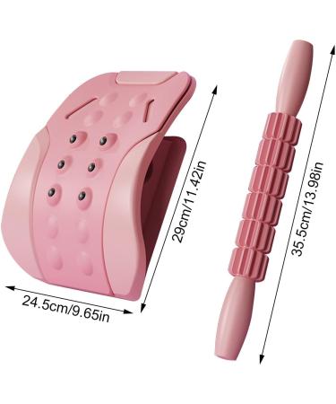 Adjustable Lumbar Spine Stretcher for Lower Back Relief | 3-Stage Support & Massage Tool - Back Stretch Pillow - Buy Online on GoSupps.com