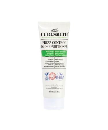 CURLSMITH - Frizz Control Duo Hair Conditioner Nourishing Rinse Out or Leave In Detangling Smoothing For All Curl Types Vegan 237ml/8 fl oz