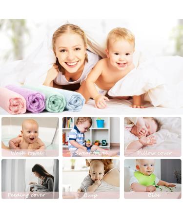 Buy Pfimigh 12-Pack Baby Walker & Coral Fleece Slippers | Extra Absorbent Soft Washcloths for Sensitive Infant Skin - Multicolored 25x25cm - Buy Online on GoSupps.com