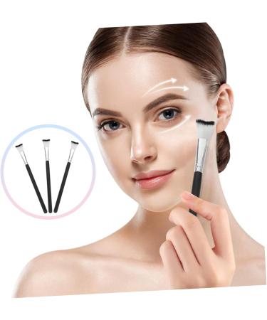 IWOWHERO 3pcs Fish Tail Brush Nose Contour Brush Women Makeup Brushes Brush for Nose Makeup Aluminum Tube 18.50X1.00X1.00CM As Shown 1 - Buy Online on GoSupps.com