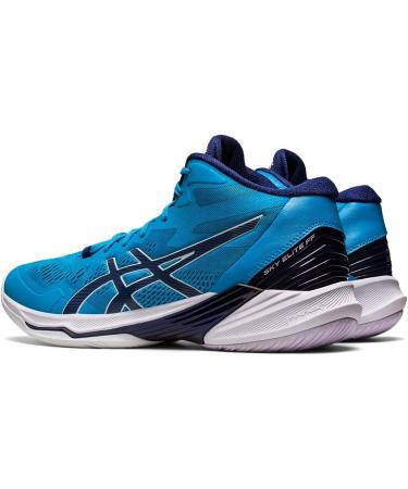 ASICS Men's Sky Elite FlyteFoam Mid Top 2 Volleyball Shoes 6.5 - Island Blue/Indigo Blue - Buy Online on GoSupps.com