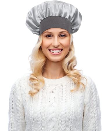 2 Pack Satin Bonnet Sleep Cap for Women - Night Sleep Caps for Comfortable Hair Care | Ideal Sleeping Headwear - Buy Online on GoSupps.com
