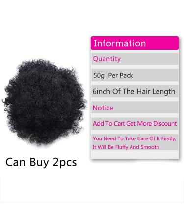 Inch High Afro Puff Synthetic Hair Bun | Kinky Curly Clip-In Extensions | Drawstring Ponytail for Women - #4 (2 Pcs) - Buy Online on GoSupps.com