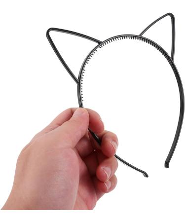 Frcolor 10 Pieces Cat Ears Headband Set - Black Party Costume Accessories for Kids & Adults - Buy Online on GoSupps.com