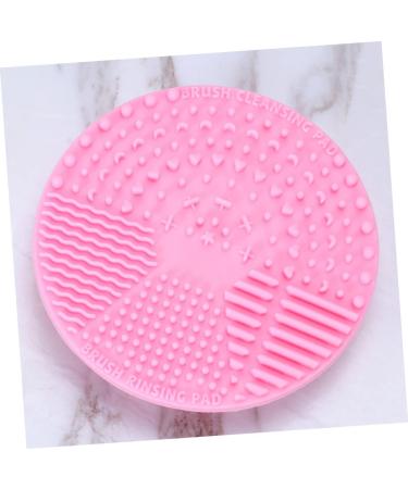 minkissy Makeup Cleaning Mat Make up Kit Portable Hair Brush Silicone Makeup Brush Pad Makeup Brush Cleaner Round Hair Brush Round Cleaning Tool Cleaning Accessories Makeup Pen Sucker Pink 10*10cm Pink - Buy Online on GoSupps.com