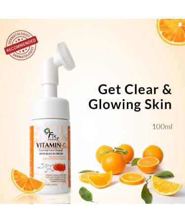 PUB Vitamin C Foaming Face Cleanser 100ml | Exfoliating Face Wash for Women & Men | Evens Skin Tone Reduces Fine Lines & Wrinkles - Buy Online on GoSupps.com