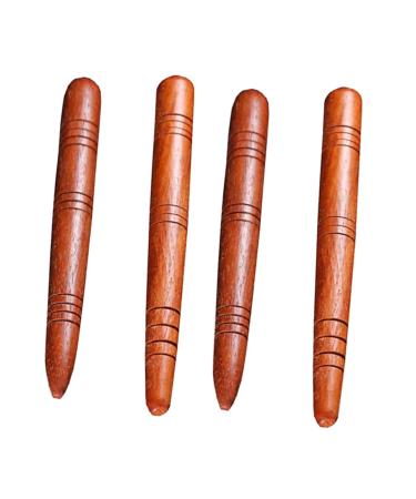 Minkissy 8 pieces acupuncture stick acupressure rod foot massage devices acupressure massage feet massage devices massage scooter stick guasha massage tool pulse massagest care acupuncture pen wood