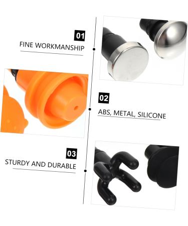 Frcolor 9Tlg Massage Head Set - Fascia Tips for Fitness Massage Devices | Black Swor Replacement Accessories - Buy Online on GoSupps.com
