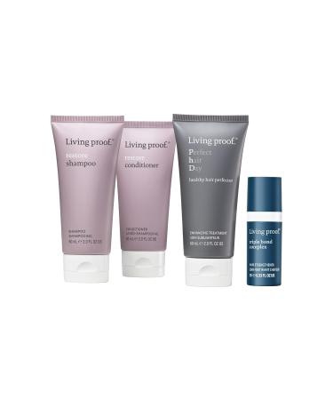 Buy Living Proof Repair + Protect + Rebuild Kit - Travel Size Shampoo & Conditioner | Healthy Hair Perfector & Triple Bond Complex - $73 Value - Buy Online on GoSupps.com
