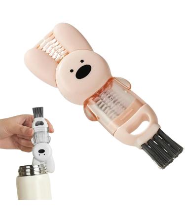 Fovolat Lid Cleaning Brush | Cup Mouth Scrubber | Cup Lid Cleaning Brush 4-in-1 Multifunctional Cleaning Brush Portable Cup Lid Cleaner Brush White - Buy Online on GoSupps.com