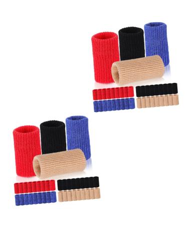 ULTECHNOVO 80 Pcs Sports Fit Aid Thumb Splints Protectors for Wounds Glove Covers for Tips Cots Nylon Elasticity Strap