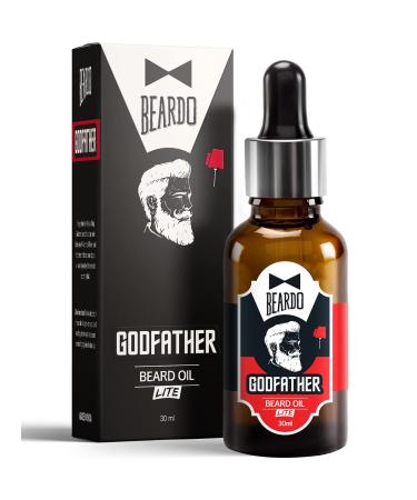 Beardo Godfather Lite Beard And Moustache Oil - 30 ml With Natural Ingredients - Almond Oil Aloe Vera Extract Castor Oil Olive Oil Beard Oil