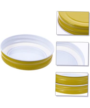 VINTORKY 12pcs Mason Jar Lids Canning Seal Lids Metal Lids Mason Jar Pour Spout Lids for Sealing Cover Covers Arts and Crafts for Kids Sealing Caps for Bottles Tinplate Spherical Child Hat 7x7x1.5cm Golden - Buy Online on GoSupps.com
