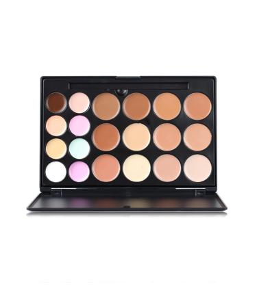 Roseflower 20 Colors Foundation Concealer Palette + 11 Makeup Brushes | Professional Highlight & Contour Kit | Perfect for All Skin Tones - Buy Online on GoSupps.com