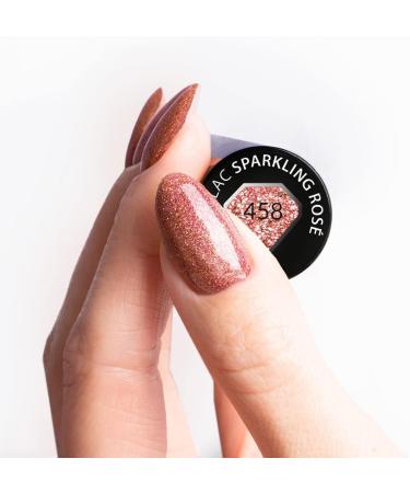 SEMILAC 458 Sparkling Ros Nail UV Gel Polish | Long Lasting and Easy to Apply | Soak off UV/Led | Perfect for Home and Professional Manicure and Pedicure 7 ml - Buy Online on GoSupps.com