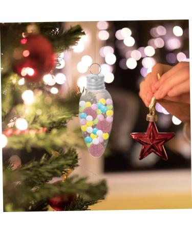 Cabilock 24pcs Small Light Bulb Candy Bottle Christmas Light Bulbs Christmas Ornament Candy Case Banquet - Buy Online on GoSupps.com