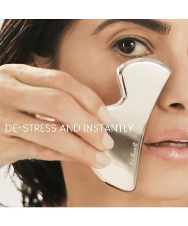 De La Heart Stainless Steel Gua Sha Facial Tool | Best Facial Massage Tool for Glowing Skin - Buy Online on GoSupps.com