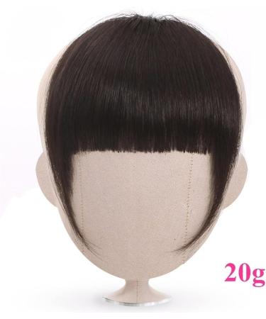Bangs Hair Clip Bangs Hair for Women Bangs Hair Clip Extension Brazilian Human Hair Blunt Bangs Clip In Thick Natural Hair Extension Non-Remy Clip-In Neat Bang Hairpieces Bangs Clip in Hair (Color : Natural Color 20g T - Buy Online on GoSupps.com