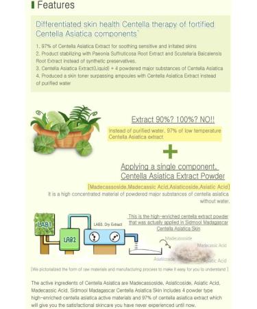 Sidmool Madagascar Centella Asiatica 97% Toner 5oz Soothing K-beauty - Buy Online on GoSupps.com