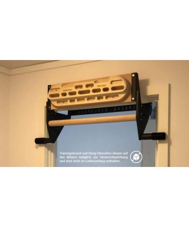 CLEVO Hangboard for Climbing & Bouldering | Door Suspension Training Board with Pull-Up Bar - Buy Online on GoSupps.com