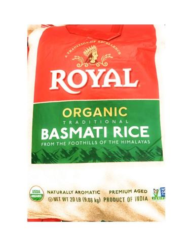 Organic Royal Traditional Basmati Rice 20 Lb - Premium Quality - Buy Online on GoSupps.com