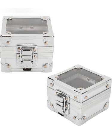 Nail Drills Organizer Transparent Clamshell Design Sturdy Durable Nail Drills Storage Box 25 Holes Slot Design Drop Resistant for Nail Salons (Silver) - Buy Online on GoSupps.com