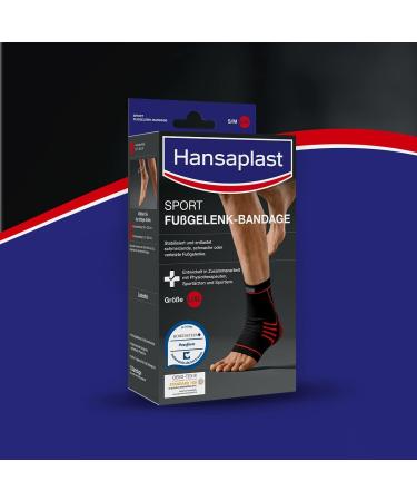 Hansaplast Sport Ankle Hinge Bandage - Protection & Support for Right/Left Ankle (Size L/XL) - 1 Pack - Buy Online on GoSupps.com