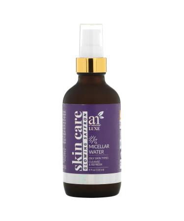 Artnaturals Micellar Cleansing Water for Normal to Dry Skin Make-Up Remover Hydrating Refreshing Facial Cleaner for All Skin Types - 4 oz. Bottle