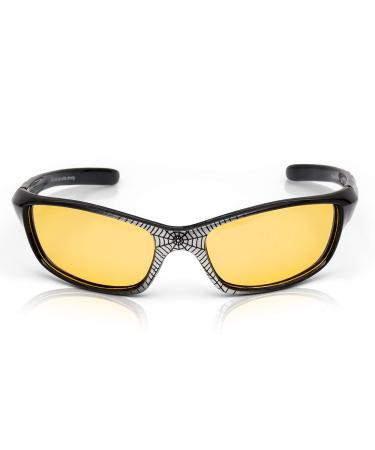 TrueDark Daylights Kids Superhero Blue Light Blocking Glasses - Protect Your Child's Eyes from Harmful Blue and Green Light - Amber Lens Wrap-Around Design - Fits Most Boys and Girls Ages 2-4