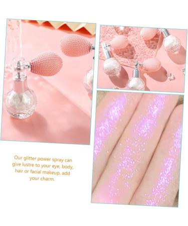 Healeved 3pcs High Gloss Dusting Glitter Eye Shadow Shine Hair Spray Loose Powder Spray Body Glass Purple - Buy Online on GoSupps.com