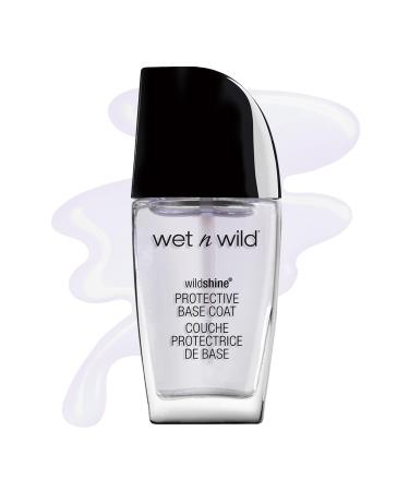 Wet 'n' Wild Wild Shine Nail Color Nail Polish with No Formaldehyd Toluene and Phthalates Long-lasting and Quick-drying Formula Protective Base Coat One size Protective Base Coat Translucent