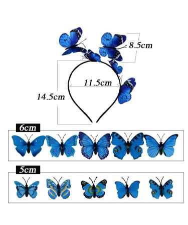 Buy 11pcs Butterfly Hair Clip Set - Elegant Headband & Accessories for Weddings & Parties - Perfect for Women & Girls - Buy Online on GoSupps.com
