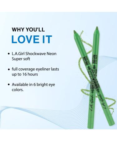 L.A. Girl Shockwave Neon Eyeliner in Gotcha - 0.04 Oz - Buy Online on GoSupps.com