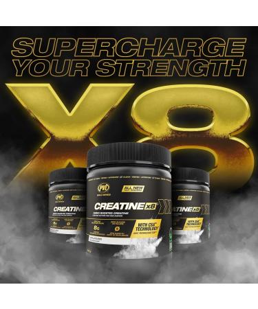 PVL Creatine X8 - Advanced Creatine Monohydrate Powder - Amino Acid Boosted Creatine Powder - Workout Supplement - Zero Sugars or Fillers -249 g - 30 Serving - Buy Online on GoSupps.com