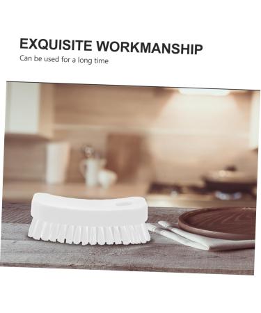 FRCOLOR Nail Brush Manicure for Nails Plastic Cleaner Sink Scrubber Sink Cleaning Nail Cleaning Scrubber Brush Fingernail Cleaner Polypropylene White Fingernail Scrub Toe Brush Set 11.5x5cm White - Buy Online on GoSupps.com