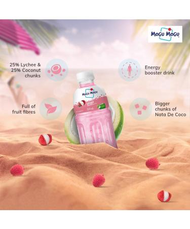 Mogu Litchi Nata De Coco Boisson 12 oz - Buy Online on GoSupps.com