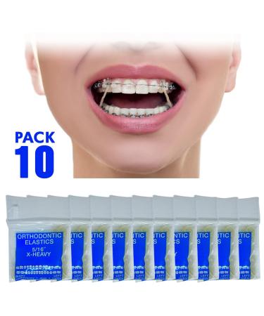 Orthodontic Intraoral Elastics - 1000pcs Extra Heavy 5/16" Surgical Latex - Made in USA | OrthodentalUSA Corp - Buy Online on GoSupps.com
