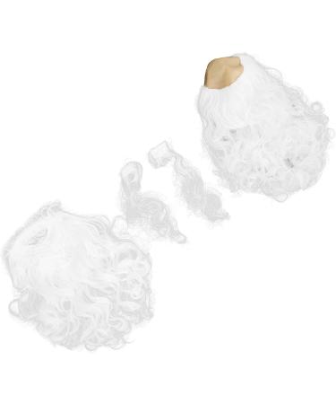 Ensemble perruque blanche barbe longue boucl e costume d'Halloween fausse moustache amusante faux moustaches sourcils nains blancs accessoires de f te de No l - Buy Online on GoSupps.com