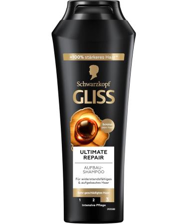 Gliss Ultimate Repair Shampoo (250 ml) Liquid Keratin Shampoo and Pearl Extract Keratin Shampoo for Damaged and Dry Hair - Buy Online on GoSupps.com