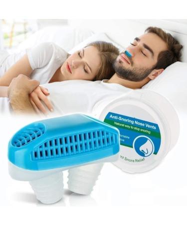 Anti Snoring Devices Snoring Solution Nasal Dilator Nose Vents Plugs Clip Stop Snoring Aids 2-in-1 Snore Stopper Reduce Snoring Sleeping Aid Device for Ease Breathing Comfortable Sleeping