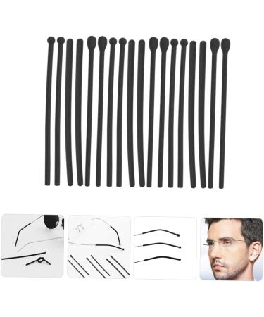 Sewacc 12 Pairs Glasses Legs Holder - Replacement Socks & Preventive Peak Holders for Small Black Glasses (7x0.45cm) - International Shipping Available - Buy Online on GoSupps.com