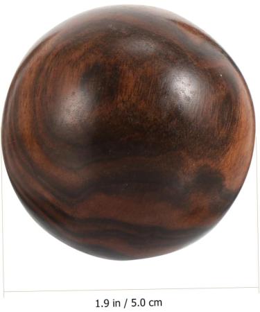 Fomiyes 2ST Wooden Acupressure Massage Balls for Golfers - Handmade Fitness & Meditation | 5.00x5.00cm Coffee - Buy Online on GoSupps.com