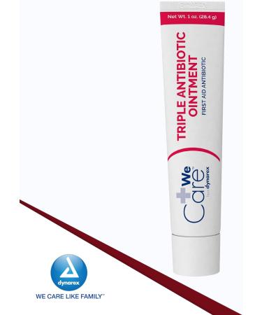 Dynarex Triple Antibiotic Ointment 1 oz Tube | Topical Antibiotic Cream for Cuts, Scrapes & Burns | First Aid Ointment - Buy Online on GoSupps.com