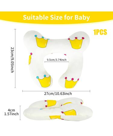 Baby Travel Pillow - Neck Support for Car Seat & Stroller | Comfort for Newborns & Toddlers | White Head Support Pillow - Buy Online on GoSupps.com