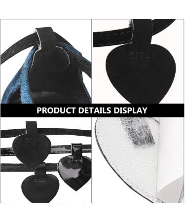 Buy 3 Sets Women's Removable Leather Shoe Straps & Heart Heel Pads - Anti-Slip High Low Heels Accessories - Buy Online on GoSupps.com