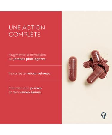 Vitavea Bien- tre - Compl ment Alimentaire Circulation - Vigne Rouge - Jambes L g res et Circulation sanguine - Pilulier de 40 g lules - Cure 40 jours - Fabriqu en France Nouveau - Vigne Rouge - Buy Online on GoSupps.com